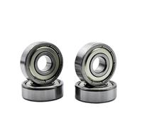 YANGC Lot de 10 roulements à billes ABEC 7 606 607 608 609 625 626 627 628 ZZ 2Z, alésage 5 mm, 6 mm, 7 mm, 8 mm, 9 mm, roulements scellés et lubrifiés(608ZZ 8x22x7mm)