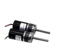 YANGC Moteur à engrenage planétaire à axe Long M8 sans balais 36-3650, moteur de réduction 12v 24v, vitesse réglable, Rotation avant et arrière(M8 50mm shaft,300rpm,24V and bracket)