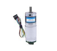 YANGC Moteur électrique 36GP-555 DC 12V 24V, avec encodeur de réducteur, moteur à engrenage planétaire à couple élevé(6mm shaft,570rpm,12V)