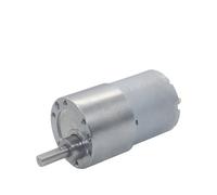 YANGC Moteur réducteur à engrenages JGB37-3530 CC 12 V/24 V, faible vitesse, couple élevé, 7-1600 tr/min(Motor and Bracket,107RPM,12V)
