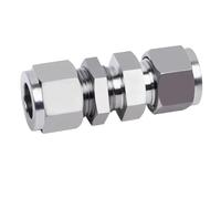 YANGC Té coudé croisé 1/8 "1/4" 3/8 "1/2" 3/4 "1" 3 4 5 6 8 10-30mm OD Double virole Compression Union connecteur 304 acier inoxydable(Bulkhead,12mm)