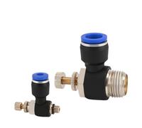 YANGC Valve d'accélérateur SL, connecteur rapide 4-12mm for M5 et 1/8-1/2 pouces, 5 pièces