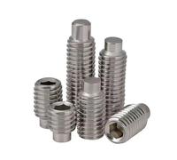 YANGC Vis à tête creuse hexagonale en acier inoxydable 304 DIN915 avec embout à empreinte cruciforme M2,5 M3 M4 M5 M6(M2x2.5 100pcs)