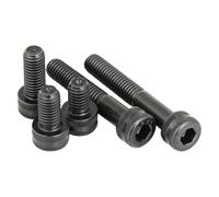 YANGC Vis à tête cylindrique à six pans creux de très haute résistance M6 M8 M10 M12 M14 M16 de qualité 14.9, boulons d'extension noirs en acier allié(M14x65mm(1Pcs) Half)
