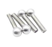 YANGC Vis à tête sphérique en acier inoxydable 304/vis à bille/boulon de support rotatif à extrémité sphérique(5pcs M8X15X12)