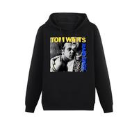 YANGDUJUN Tom Waits Rain Dogs Mens Hoodies Casual Cotton Unisex Black Sweatshirts XXL