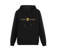 YANGDUJUN Tower of Power Mens Hoodies Casual Cotton Unisex Black Sweatshirts L