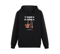 YANGDUJUN Tower of Power What is Hip Mens Hoodies Casual Cotton Unisex Black Sweatshirts S