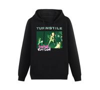 YANGDUJUN Turnstile American Hardcore Punk Band Mens Hoodies Casual Cotton Unisex Black Sweatshirts M