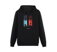 YANGDUJUN Twenty Ones Pilots Logo Coat Mens Hoodies Casual Cotton Unisex Black Sweatshirts M