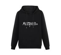YANGDUJUN Ulver Logo Mens Hoodies Casual Cotton Unisex Black Sweatshirts S