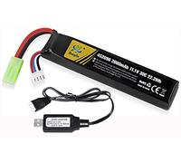 Yangers Batterie lipo 11.1v 2000mah Airsoft rc Rechargeable Battery 30C Tamiya Plug + USB Chargeur Set pour télécommande Airsoft Rifle Toys