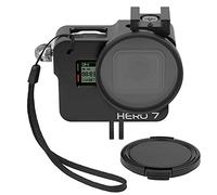Yangers Boîtier Housse de Protection en Alliage d'aluminium métallique pour GoPro Hero 7 Black 6 5 Action Camera, du Cadre de Coque en métal avec Support de Base de vélo Filtre UV de 52 mm