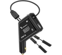 Yangers Chargeur de Voiture pour DJI Mavic 2 Zoom/Pro, Adaptateur de Chargeur de Voiture 3 en 1 pour Deux Batteries DJI Mavic 2 Zoom/Pro + 1 télécommande (Noir)