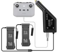 Yangers Chargeur de Voiture pour DJI Mavic 3, Adaptateur de Chargeur de Voiture 3 en 1 pour Deux Batteries Mavic 3/3 Cine + 1 télécommande