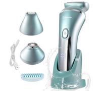 Yangers epilateur electrique femme sans fil 3 en 1, rasoir visage electriques, raser tondeuse femme intime Rasage et épilation rasoir à lame épilation maillot Pour bikini corps jambes aisselles