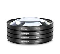 Yangers Kit de filtres macro pour appareil photo reflex numérique (+1, +2, +4, +10) grossissement avec sac de rangement pour appareils photo reflex numériques et sans miroir Canon, Nikon, Sony, Pentax