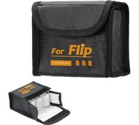 Yangers Lipo Housse de batterie ignifuge pour DJI Flip - Sac de rangement ignifuge et anti-explosion pour 3 batteries au lithium - Protection de voyage, de charge et de sécurité (batterie non incluse)