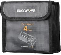 Yangers Lipo Sac de sécurité résistant au feu pour drone DJI Mavic 4 Pro - Sac de rangement anti-explosion pour 3 batteries au lithium - Pochette de sécurité de voyage et de chargement (batterie non