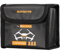 Yangers Lipo Sac de sécurité résistant au feu pour drone DJI Mini 4/Mini 3 Pro - Sac de rangement anti-explosion pour 3 batteries au lithium - Pochette de sécurité de voyage et de chargement (batterie