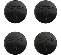 YANGFEIYA 4 Pièces Insigne Couvercle de Jante Autocollant pour T-esla Model 65mm, Capuchon Enjoliveur de Centre de Roue de Voiture Autocollant,C