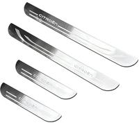 YANGFEIYA 4 Pièces Protecteur De Seuil Porte De Voiture pour Citroen C5X 2021, Protecteur Seuil Porte AntidéRapant Garde Plaque Antirayures