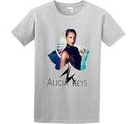 YANGGUOC Alicia Keys Girl on Fire O Neck Men T Shirt Colour1 Manches Courtes(XX-Large)