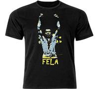YANGGUOC Fela Kuti Iconic Afrobeat T Shirt Black Manches Courtes(3X-Large)
