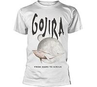 YANGGUOC Gojira Whale from Mars White T-Shirt White White T-Shirts à Manches Courtes(Medium)