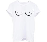 YANGGUOC Ladies Feminist Feminism Hipster Hand Drawn Boob Boobs Unisex T-Shirt Manches Courtes(X-Large)