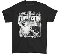 YANGGUOC Universal Monsters Men's We Belong Dead T-Shirt Black Manches Courtes(X-Large)