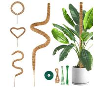 Yanghad Tuteur Monstera, 120cm Tuteur Monstera pour Plantes, Grimpante Support pour Plante, Tuteur Plante Interieur avec Accessoires, Convient à la Croissance de Grimpantes