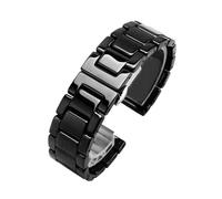 YANGHENG Bracelet De Montre En Céramique 14 15 16 17 18 19 20 21 22mm, Noir Et Blanc, Compatible Avec Les Bracelets For Hommes Et Femmes(Black A,16mm)