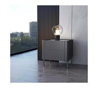 YANGJINGOZ-2025 Chevet Table de Chevet Moderne avec élégants Pieds en métal et Ardoise à Motifs marbrés(L40xD40xH50cm)