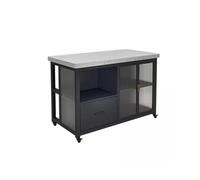 YANGJINGOZ-2025 Îlot de Cuisine Mobile Îlot Central De Cuisine, Meuble D'appoint Ouvert for Repas, Mobile, Table Rangement Et Cuisson