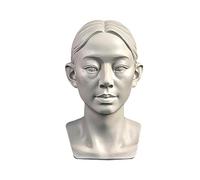 YANGJJ Modèles de tête de femme pour esquisse de portrait, modèles de dessin de crânes de nature morte, sculpture de tête de mannequin humaine en résine pour enseignement du dessin médical, statues en