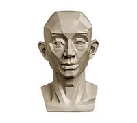 YANGJJ Modèles de tête pour esquisse de portrait, statues en plâtre en résine, modèles de dessin pour étudiants en art, crânes de nature morte, petite sculpture de tête de mannequin humain en résine