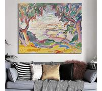 Yangld Georges Braque L Estaque Mur Art Toile Peinture Affiches Imprime Moderne Peinture Mur Photo Pour Salon Décor À La Maison 50x70CM Sans Cadre