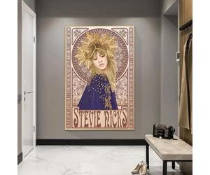 Yangld Impressions sur toile Stevie Nicks Mucha - Affiche et impressions sur toile - Décoration murale pour chambre à coucher - 30 x 45 cm - Sans cadre