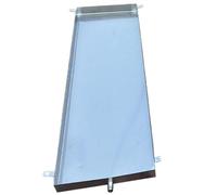 YANGLLYJ Bac Condensat Clim en Acier Inoxydable 304, Bac de Vidange, with Four Mounting Holes pour Climatiseurs Extérieurs Systèmes de Pompe à Chaleur(100x30cm/39.3x11.8in)