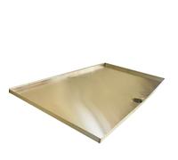 YANGLLYJ Bac Condensat Clim, Recuperateur d'eau pour Climatiseur en Acier Inoxydable, pour Le Drainage de la Climatisation Ou pour la Collecte des Déjections Animales(90x60cm/35x24in)