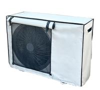 YANGLLYJ Housse Climatiseur Extérieur, Cache Bloc Clim Exterieur avec Boucle Fixe Tissu Oxford Résistante au Soleil et à L'humidité(85x58x35cm/33x23x14in)