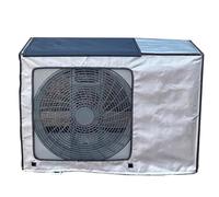 YANGLLYJ Housse Climatiseur Extérieur, Cache Bloc Clim Exterieur Oxford 600D pour Unité Centrale Extérieure, Housses de Climatisation d'hiver(Silver,78x55x28cm/31x22x11in)