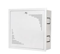 YANGLLYJ Meuble Radiateur Mural en Acier Épais, Cache-radiateur Mural Blanc, Cache Box Internet avec Serrure et Porte Ventilée pour la Gestion des Tuyaux et des Câbles(80x45x15cm/31x18x6in)