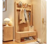 YANGLLYJ Porte Manteau Sur Pied, Porte Vêtements avec un Banc ÀàChaussures, Peut Contenir des Chaussures ce Qui le Rend Idéal pour Être Placé Dans le Salon ou L'entrée(Yellow)