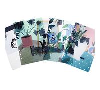 YANGLY 5 pièces diviseur de reliure à 6 anneaux A5/A6 onglets de séparation d'index à 6 trous diviseur de reliure à feuilles mobiles pour planificateur Journal classeur bloc-notes