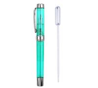 YANGLY Stylo Plume Transparent Stylo à Encre de Calligraphie EF/F pour Plume écrire en Douceur Pas bouché Corps de Stylo Acrylique Anti-dérapant G