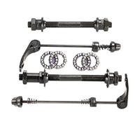 Yangshe Lot de 10 brochettes de moyeu de roue de vélo VTT avant et arrière à dégagement rapide avec roulements de moyeu 1/4 de 25 mm pour vélo de route et VTT