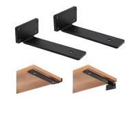 Yangshe Lot de 10 supports d'étagère murale pour trépied, support d'étagère mural caché, support de rangement pour étagères d'angle épais