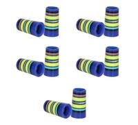Yangshe Lot de 10 viroles de golf professionnelles en fer pour arbres parallèles effilés de 0,8 cm - Viroles coniques colorées rayées pour fers à repasser - Style 16